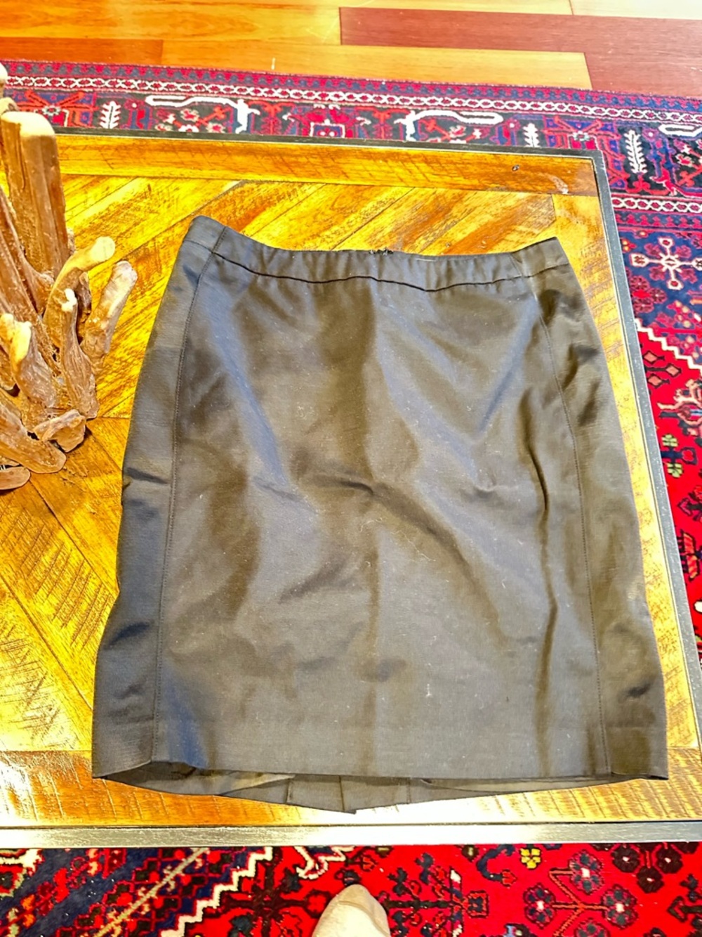 bebe Black Tailored Pencil Skirt